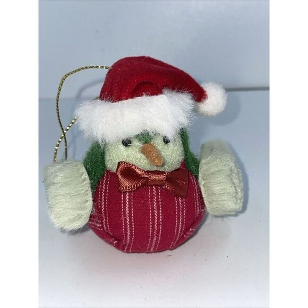 Wondershop Fabric Ornaments Bird Stocking Red‎ Vest Santa Hat Green